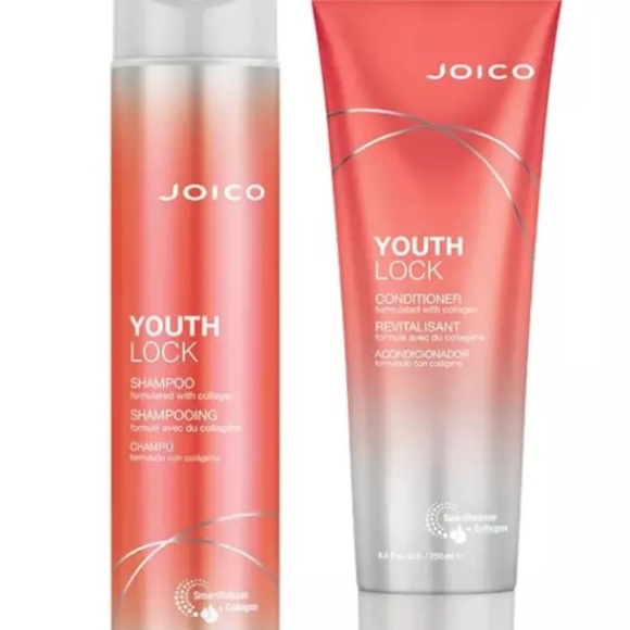 Joico Youth Lock Shampoo 10.1 fl oz & Conditioner 8.5 fl oz Set NEW